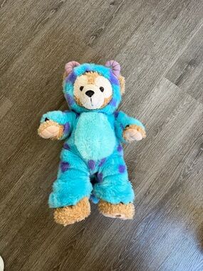 Disney Plush Bear in Turquoise with Purple Spots